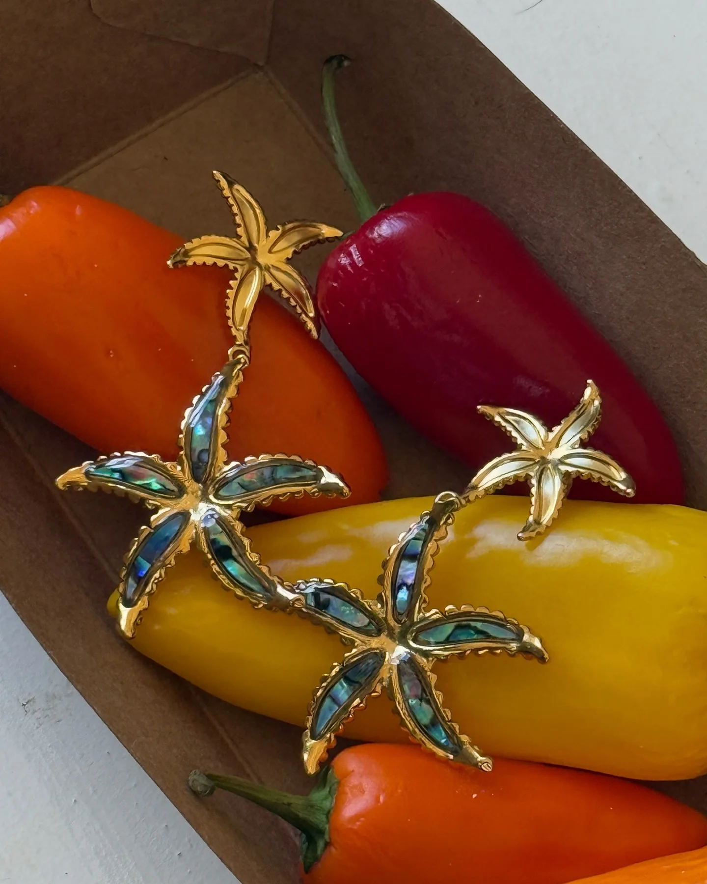 Stainless Steel Gold Bohemian Earrings 3 Stainless Steel Gold Bohemian Earrings - Image 3