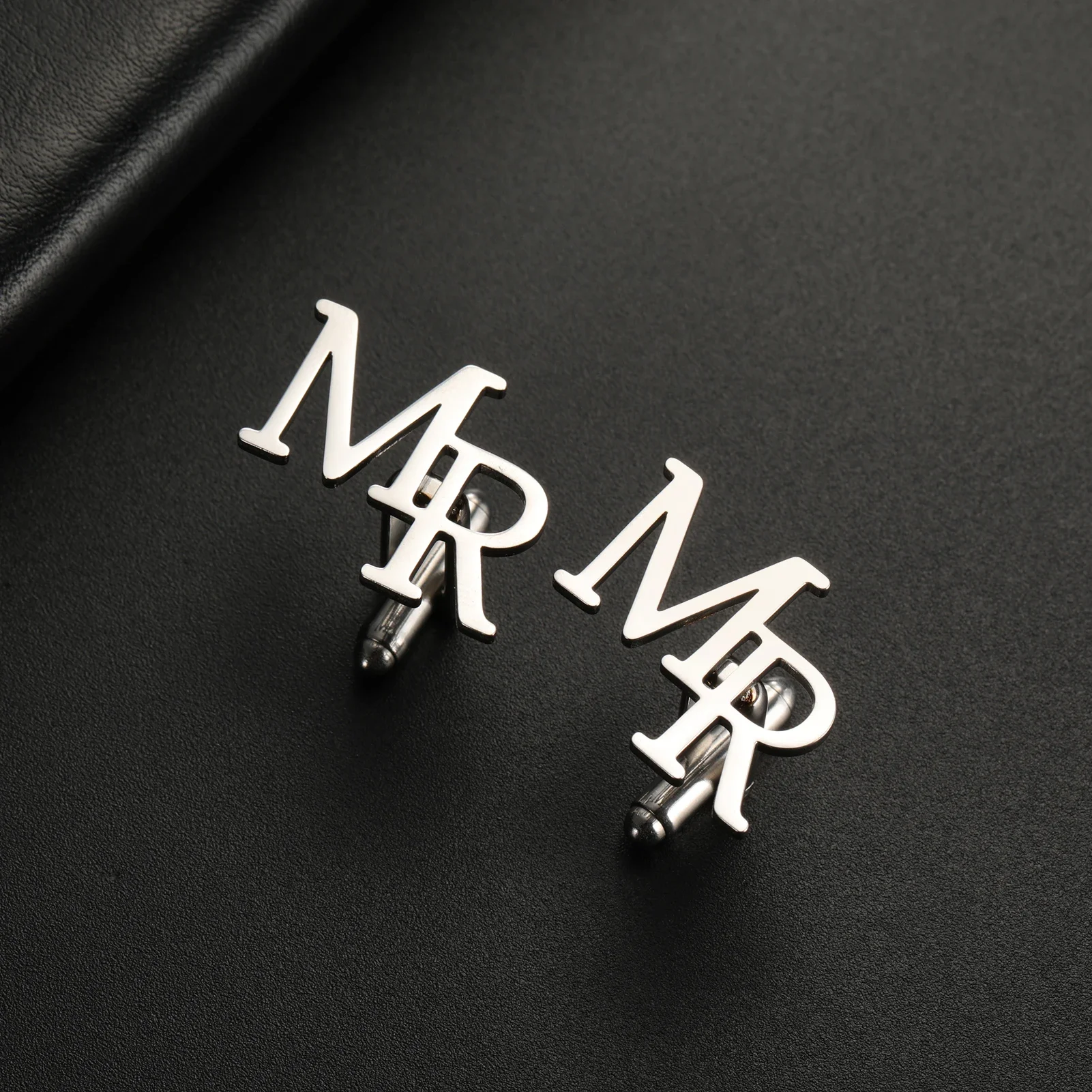 Personalized Men's Cufflinks in Stainless Steel 2 Personalized Men's Cufflinks in Stainless Steel - Image 2