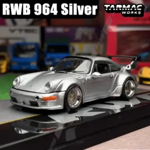 Silver RWB 964 1:64 Die-Cast Model Car