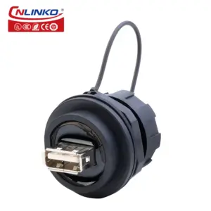 Waterproof USB Panel-Mount Socket with IP67 Rating 14 Sbe3171ab37524fe1b40db0d7fe90f1e9K