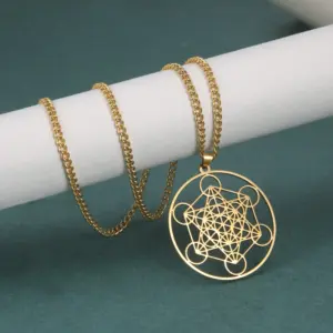 Sacred Geometry Metatron's Cube Necklace 19 Sbe33cfd409794656a9d3d50cc1ac3687y