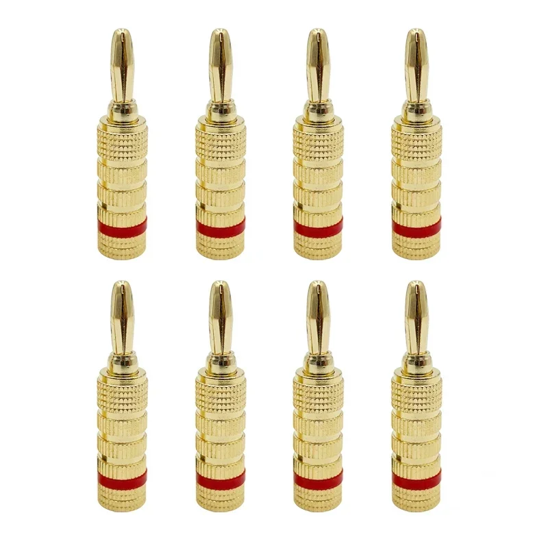 8-Piece 24K Gold-Plated Banana Plug Set for Audio 9 8-Piece 24K Gold-Plated Banana Plug Set for Audio - Image 9