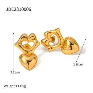 Elegant Gold Stainless Steel Stud Earrings 11 Sbe436eb9f3384681884610fdbcb207241