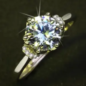 Platinum Wedding Ring with 1-Carat Moissanite 17 Sbe450e544725490d849e34b5b9db0488k