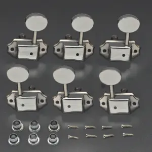 Vintage Guitar Tuning Peg Set - 6 Semi-Sealed Metal 13 Sbe5bc90063b94f6fa0e6302f9fc29bafC