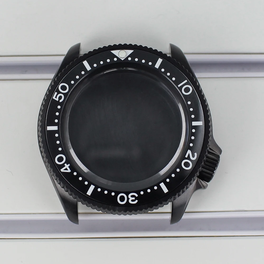 Black Stainless Steel Watch Case for Men 7 Black Stainless Steel Watch Case for Men - Image 7