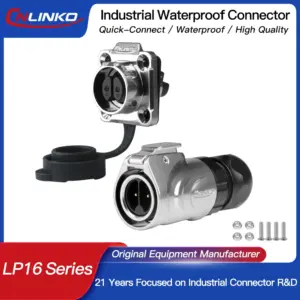 M16 Waterproof Screw Locking Connector 400V 10A