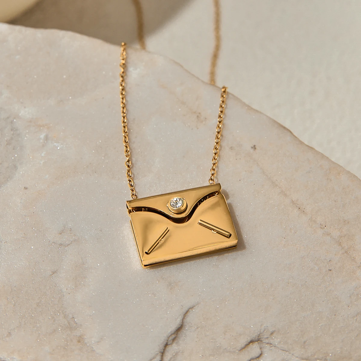 Stainless Steel Geometric Necklace for Women 5 Stainless Steel Geometric Necklace for Women - Image 5