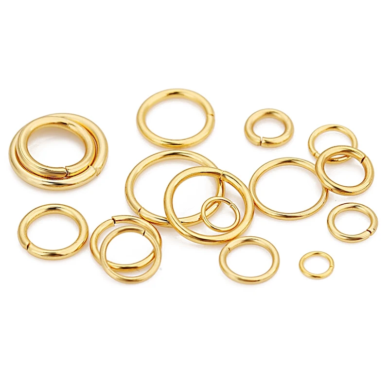 Gold-Plated Stainless Steel Jump Rings Set 7 Gold-Plated Stainless Steel Jump Rings Set - Image 7