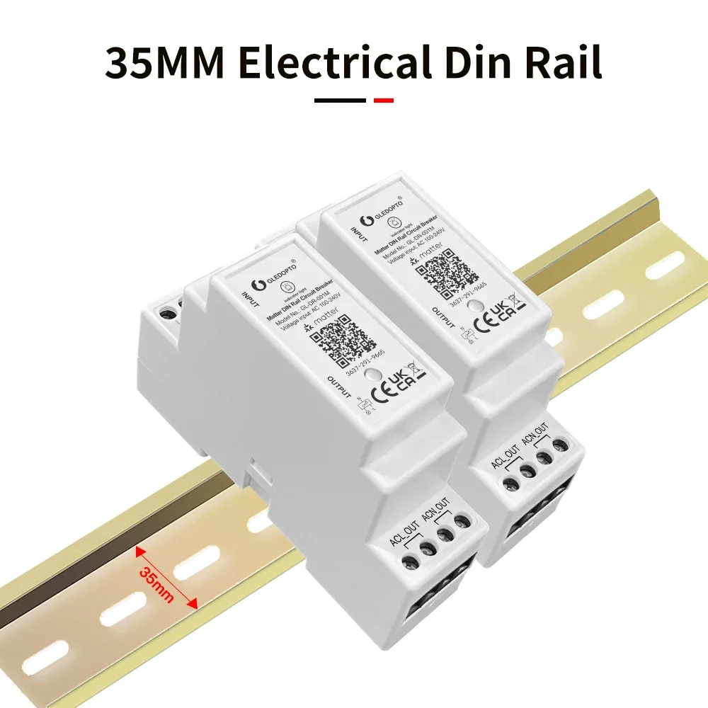 Matter WiFi Din Rail Circuit Breaker GL-DR-001M 3 Matter WiFi Din Rail Circuit Breaker GL-DR-001M - Image 3