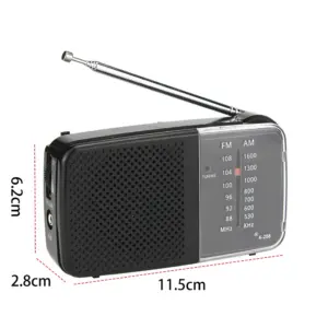 Portable AM/FM Radio with Retractable Antenna 13 Sbe8fcffc1b31488cabf058ff463b55ddd