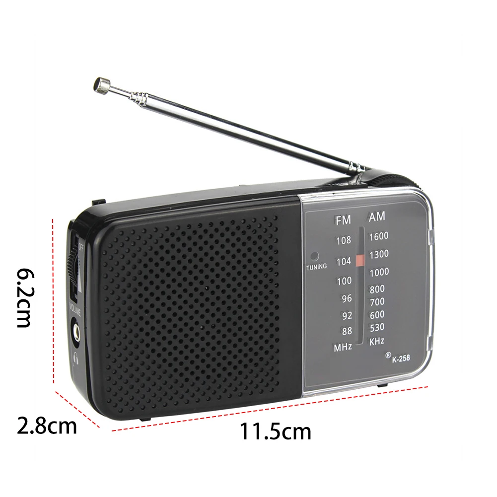 Portable AM/FM Radio with Retractable Antenna 6 Portable AM/FM Radio with Retractable Antenna - Image 6