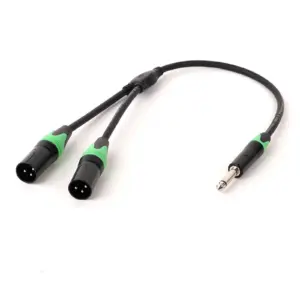 1/4 Inch TS to Dual XLR Y-Splitter Cable 17 Sbeb1dcec96e842e9b3c6a913933988ddj
