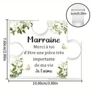 Elegant French-Printed Acrylic Puzzle for Godmother 7 Sbeb8254e1c8449e48b05f796025cef50L