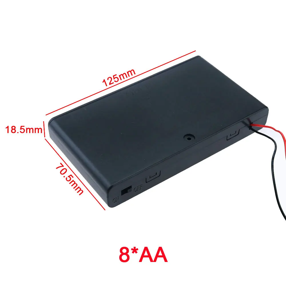 Black AA Battery Storage Case with 8 Slots 7 Black AA Battery Storage Case with 8 Slots - Image 7