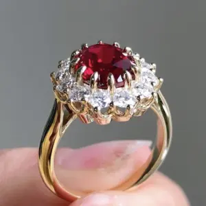 Elegant Red Cubic Zirconia Ring for Women 8 Sbec31969143342628477344ed8c62b62r