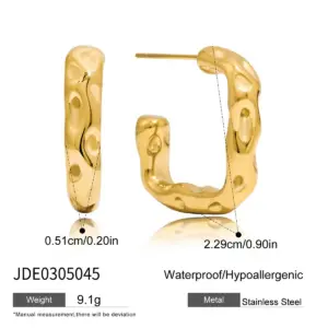 Gold Stainless Steel Geometric Earrings JDE0305036 19 Sbec5266e5ce5451fbaab8983117605cff
