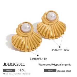 Elegant Gold-Tone Stainless Steel Earrings Collection 16 Sbedbd6ce9f0a4ccf837a108c3fb0d9f5T