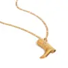Gold-Plated Stainless Steel Pendant Necklace