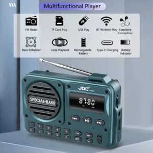 Vibrant Blue-Green Portable FM Radio 10 Sbf0ec9cfbdbf4ae4bef52244f6dc6a87Y 1