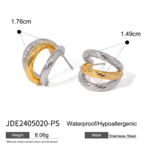 Stainless Steel Gold Hoop Earrings for Women 13 Sbf108bdd1ce64b4c93199ff203a651aat