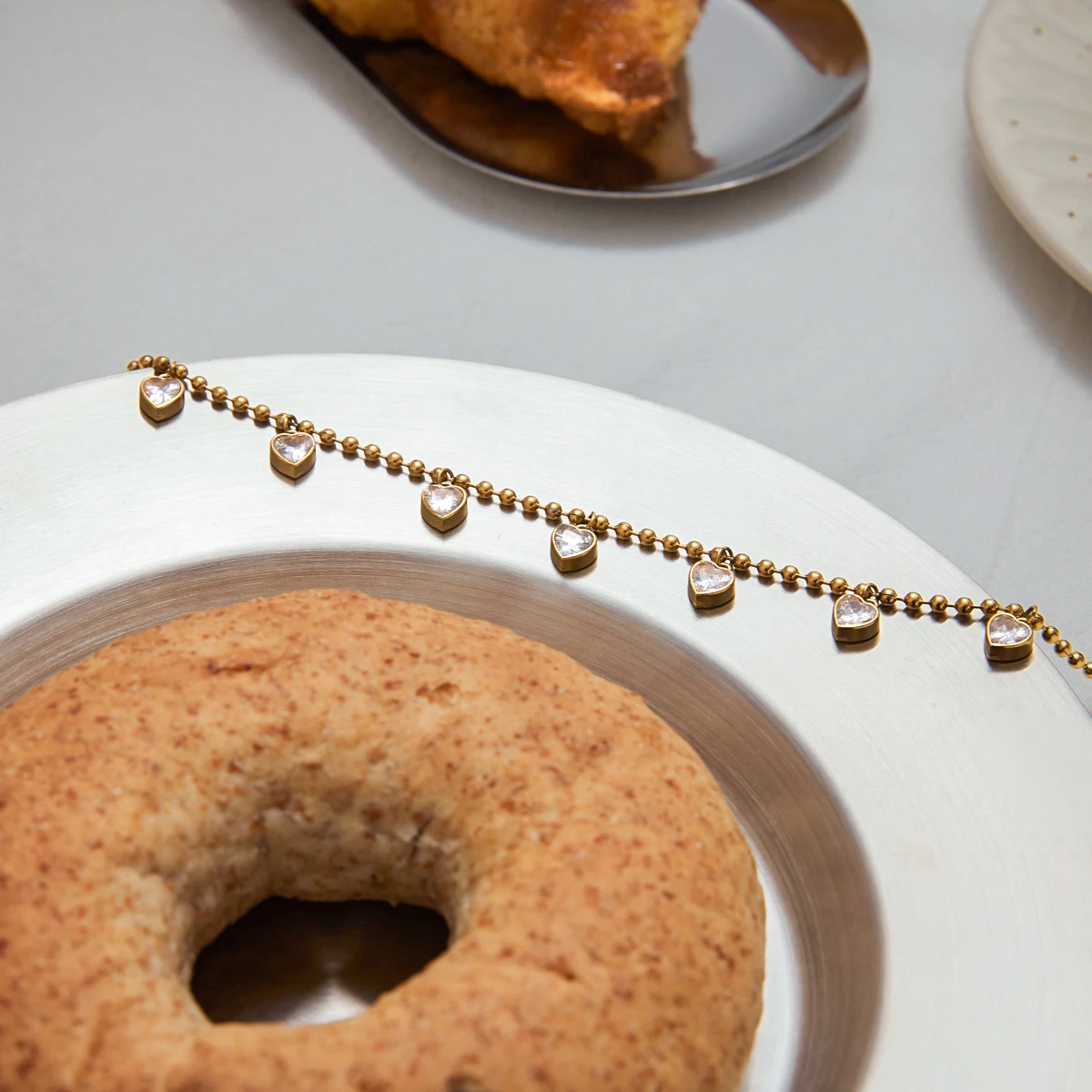 Gold Stainless Steel Heart Pendant Necklace 6 Gold Stainless Steel Heart Pendant Necklace - Image 6