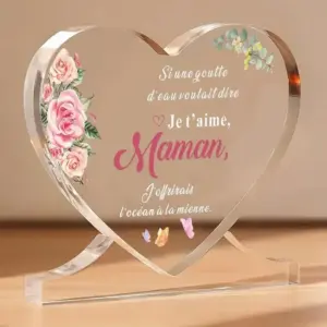 Heart-Shaped Acrylic Mother’s Day Plaque 9 Sbf1c8625b1534472a3333bb2d9625bf8V