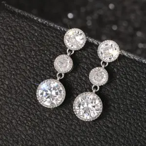 Silver Zirconia Drop Earrings for Women 7 Sbf20db4246734ff18cfbc7fceb244ea2d