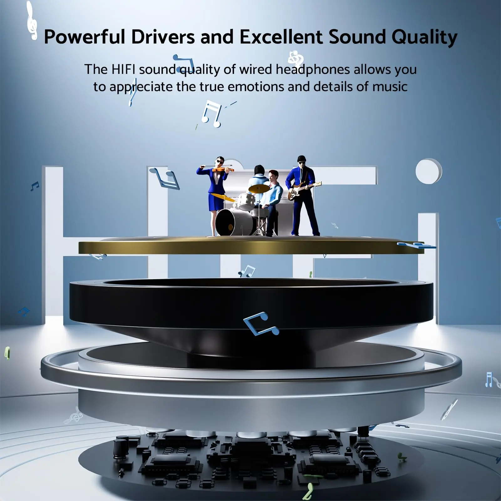 Purple High-Resolution 9D Stereo Wired Earbuds 2 Purple High-Resolution 9D Stereo Wired Earbuds - Image 2