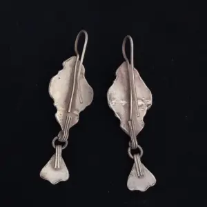 Vintage Silver & Enamel Drop Earrings 4 Sbf313b5153cc45f282e086bc78aeefcap