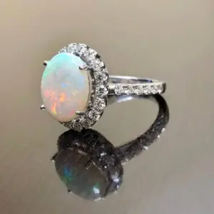 Trendy Geometric Cocktail Ring with Opal & Zircons 5 Sbf3f31cbeefd48c7a2a460b23eb55052u