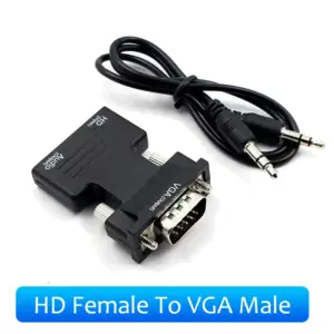 HDMI to VGA Adapter with Audio for PC and Laptop 13 Sbf4fa3d343294c028a6d8a24410765622