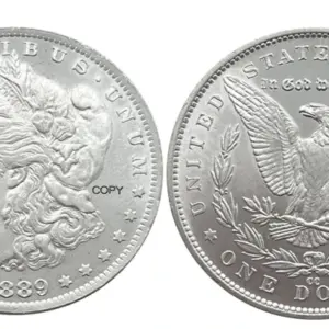 1889 Morgan Silver Coin Replica Collection Piece 16 Sbf505bf7ee51420f89328e94c304fa95L