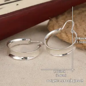 Vintage Silver Hoop Earrings for Women 11 Sbf50bddc680b4db6b669a5281b329442I