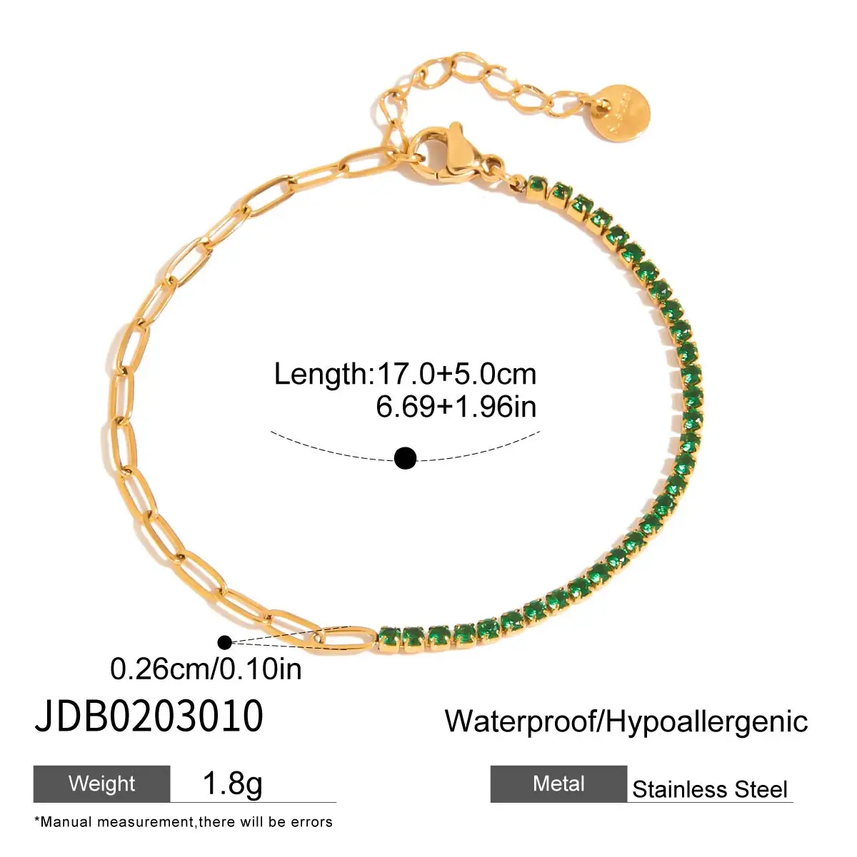 Stainless Steel Zircon Bracelet for Women 9 Stainless Steel Zircon Bracelet for Women - Image 9