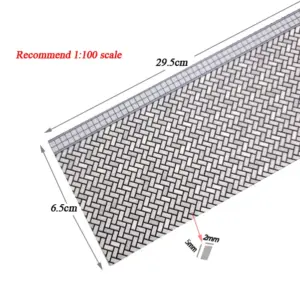 Miniature Brick Pavement Model Plates for Scales 1:87–200 18 Sbf68701812524475bea212e6ddfa9313W
