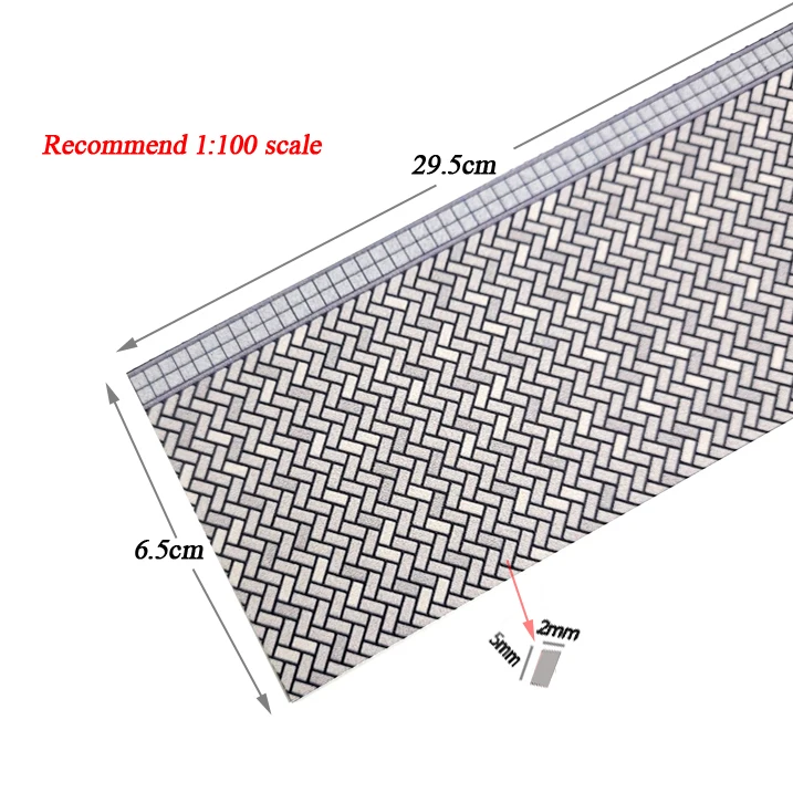 Miniature Brick Pavement Model Plates for Scales 1:87–200 9 Miniature Brick Pavement Model Plates for Scales 1:87–200 - Image 9