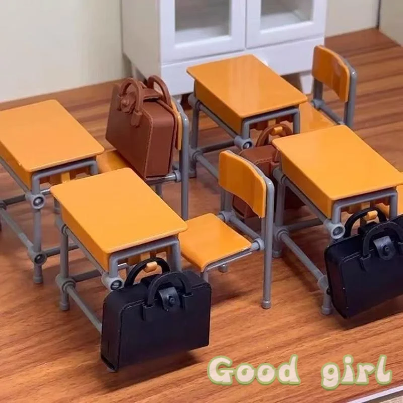 Vintage Classroom Desk Set with Backpacks 4 Vintage Classroom Desk Set with Backpacks - Image 4