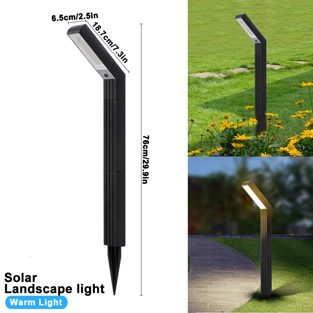 Modern Solar Garden Pathway Light 7-Shaped Design 5 Modern Solar Garden Pathway Light 7-Shaped Design - Image 5