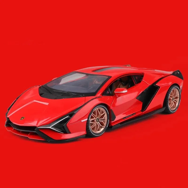 1/18 Blue Lanbor SINA Sports Car Model 10 1/18 Blue Lanbor SINA Sports Car Model - Image 10