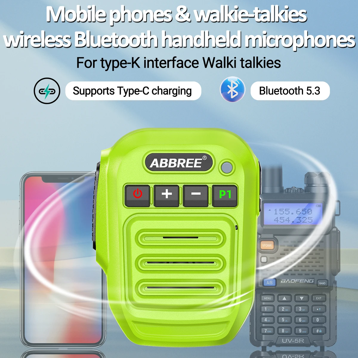 Vibrant Green Wireless Microphone Speaker for Outdoors 3 Vibrant Green Wireless Microphone Speaker for Outdoors - Image 3