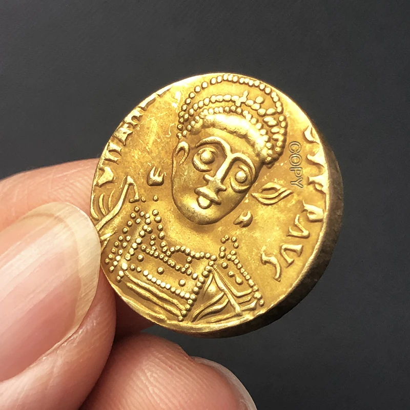 Greek Woman Vintage Pendant 20.5mm Copper Jewelry 3 Greek Woman Vintage Pendant 20.5mm Copper Jewelry - Image 3