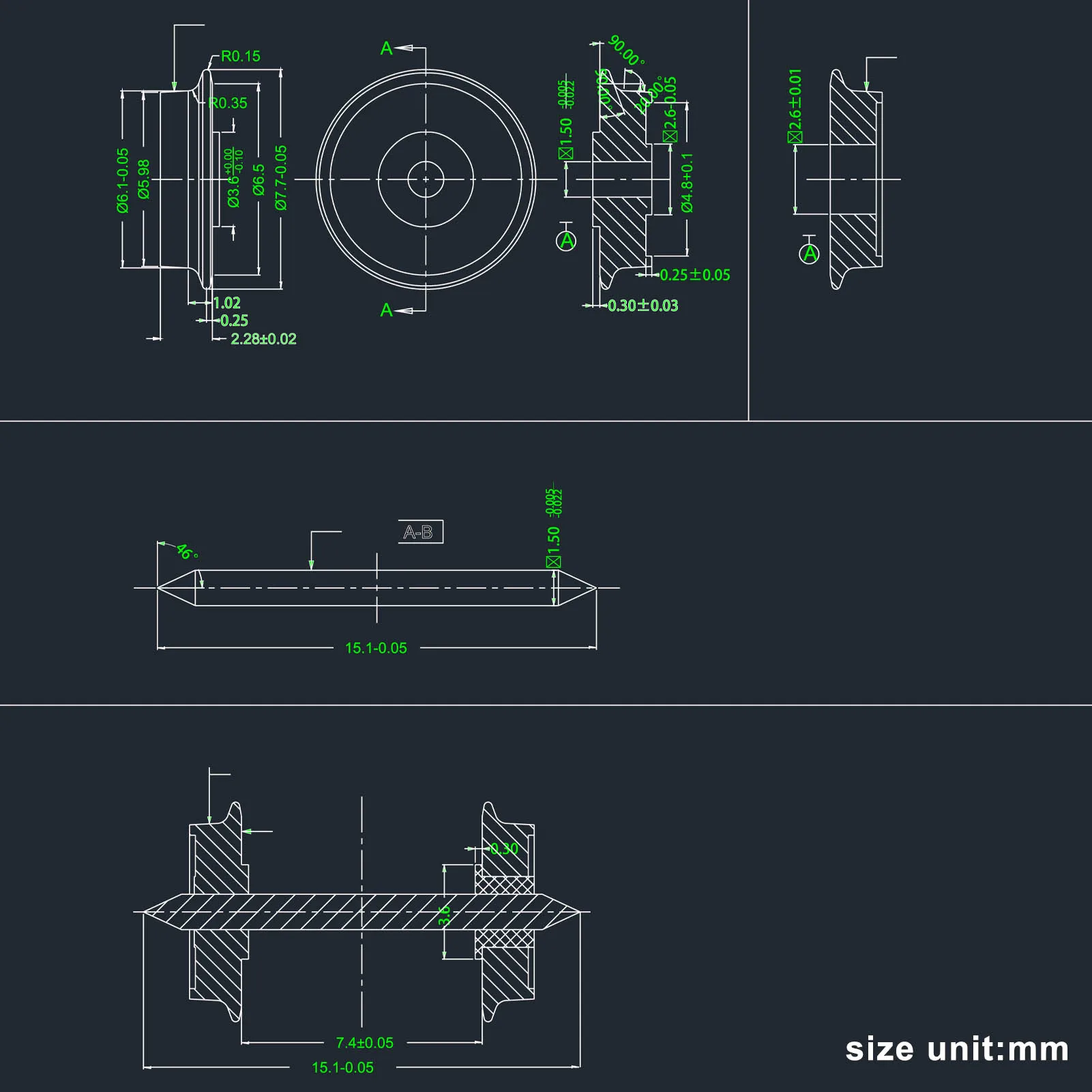 N Scale Metal Wheels Set for Model Trains 3 N Scale Metal Wheels Set for Model Trains - Image 3