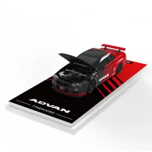 Diecast Skyline GTR34 Advan Model Set with Trailer 13 Sc01f58abecf34c1eb90fb7aa8ed32169d