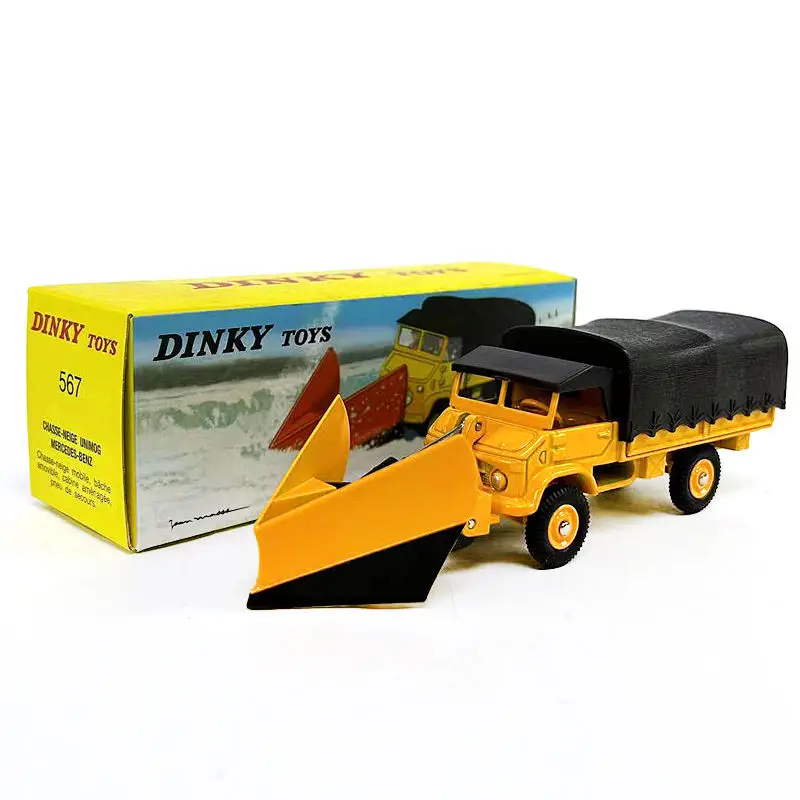 Vibrant Yellow Snow Shovel Truck Model 1:43 Scale 2 Vibrant Yellow Snow Shovel Truck Model 1:43 Scale - Image 2