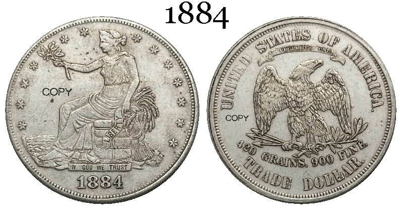 1877 US Trade Coin Replica for Collectors 7 1877 US Trade Coin Replica for Collectors - Image 7