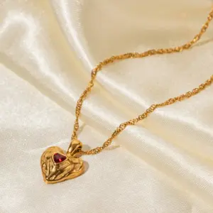 Stainless Steel Heart Necklace Set 12 Sc05167c2eaec4aefbffb61c086e40b6fD