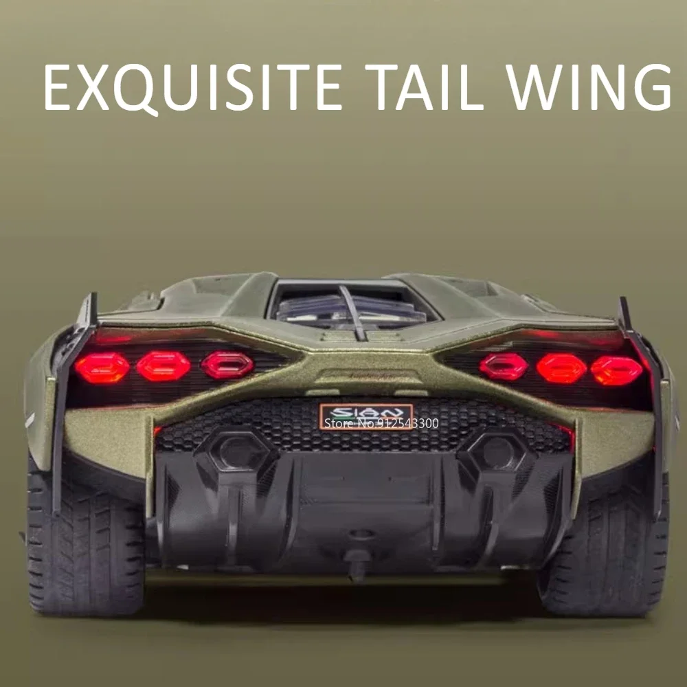 1/18 Blue Lanbor SINA Sports Car Model 5 1/18 Blue Lanbor SINA Sports Car Model - Image 5