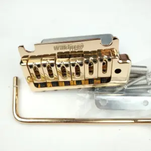 Wilkinson Gold Double Swing Tremolo Bridge for WOV08 8 Sc07c63baebb04be5b61a9c555dc40c1eE