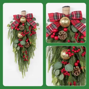 Festive Christmas Wreath with Ornaments 11 Sc0803a474b0b471888df971673af3d023